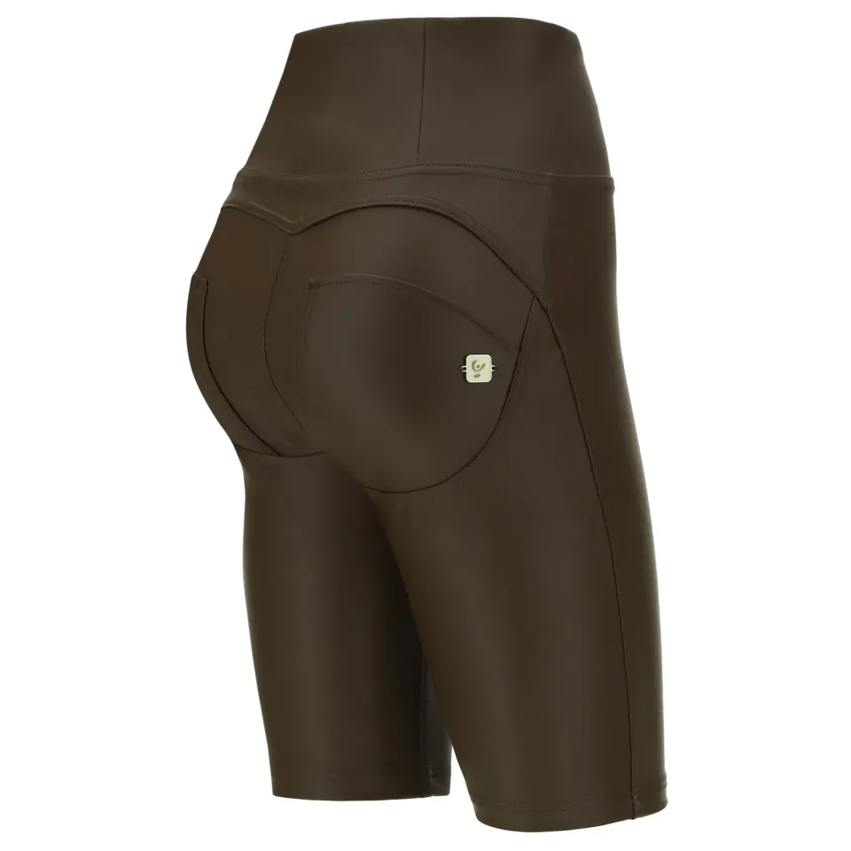 Freddy WR.UP Biker Kunstleder-Leggings Demitasse Push-up