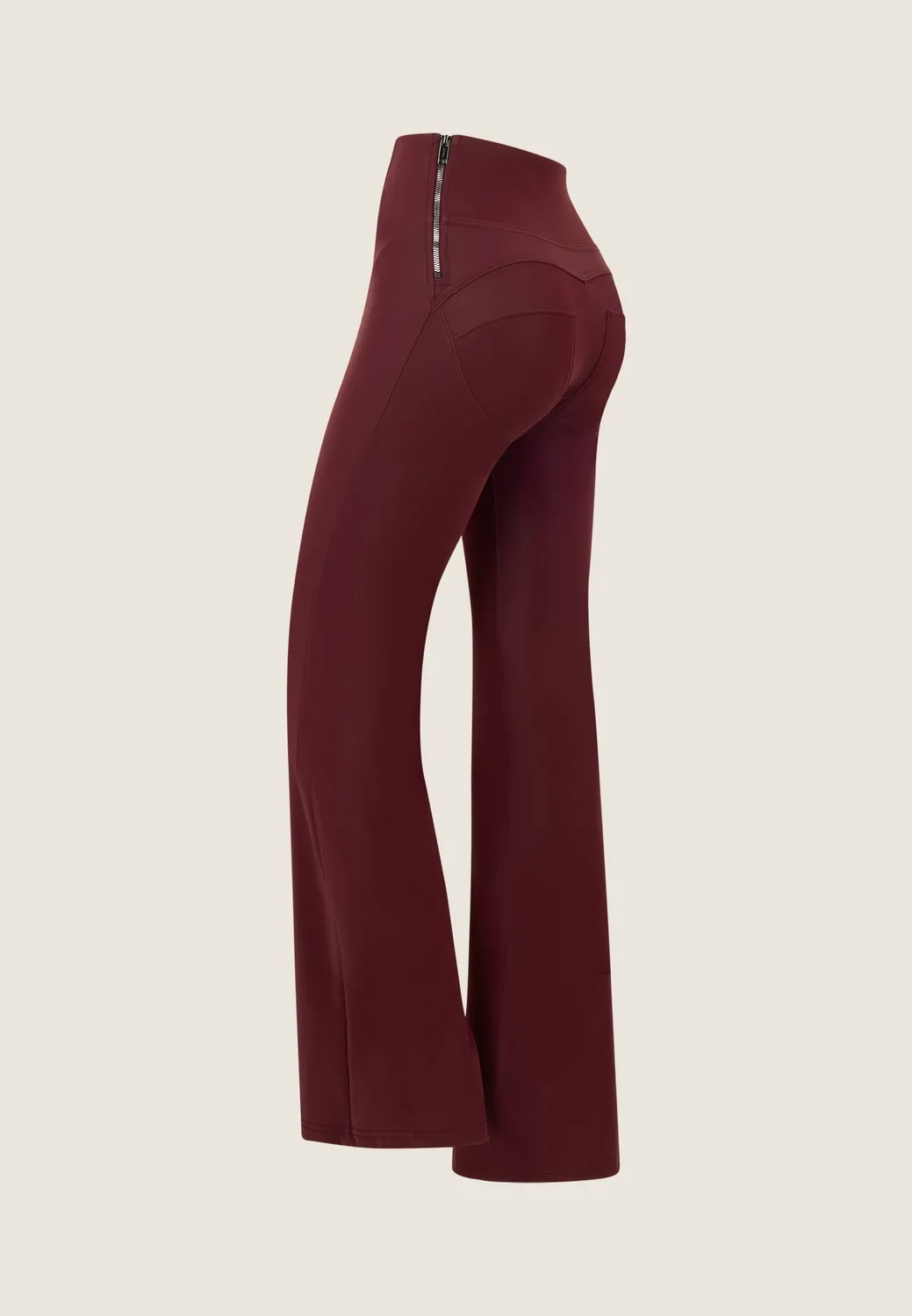 Freddy WR.UP Super Flare Kunstlederhose Lion glänzend
