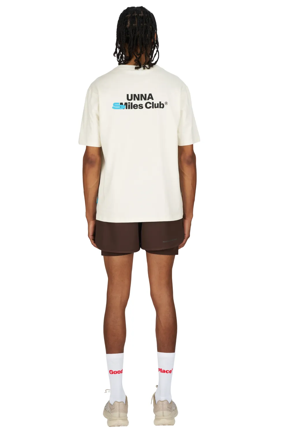 UNNA Smiles Club Tee T-Shirt Vanilla White Regular Fit