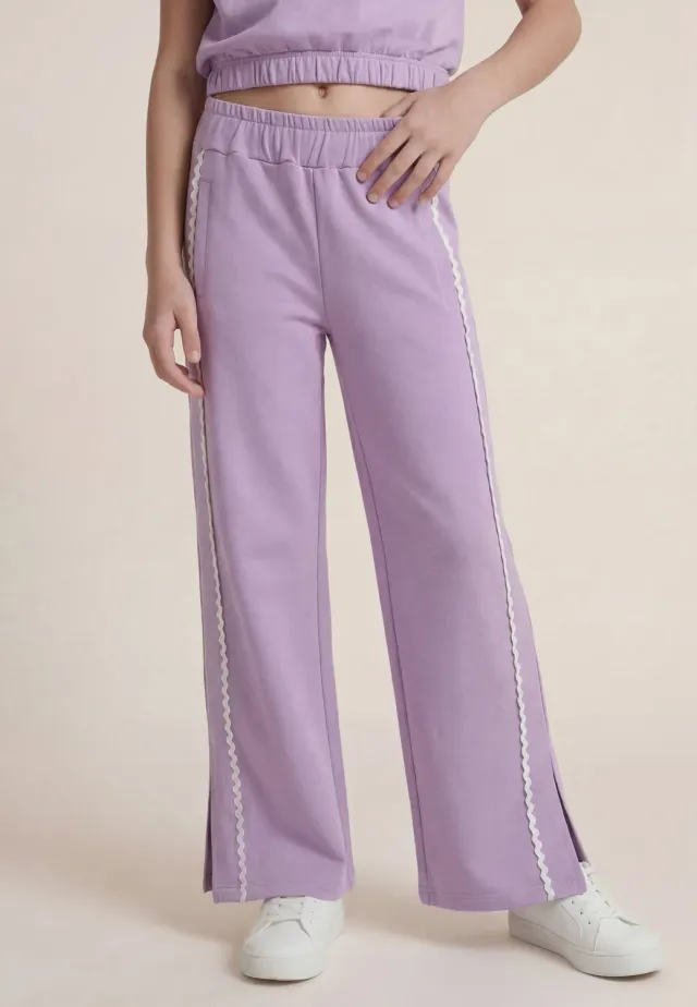 Freddy Wide Leg Mädchen Sporthose Lilla 8 Jahre French Terry