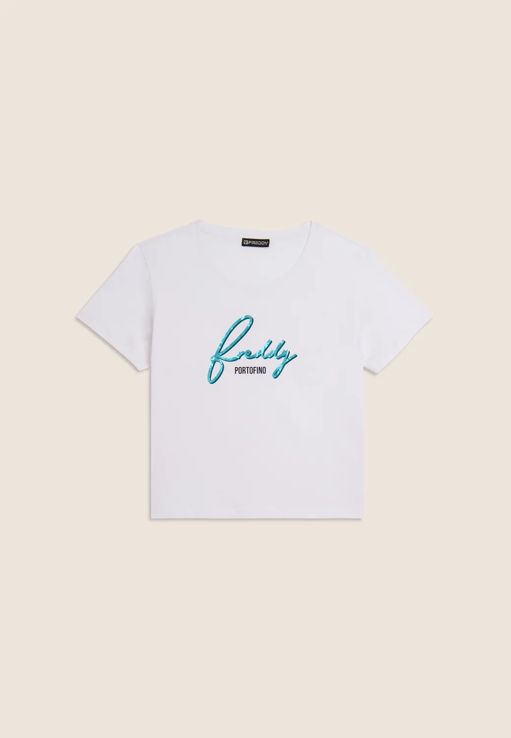Freddy Floral T-Shirt Bianco-Fucsia Supima