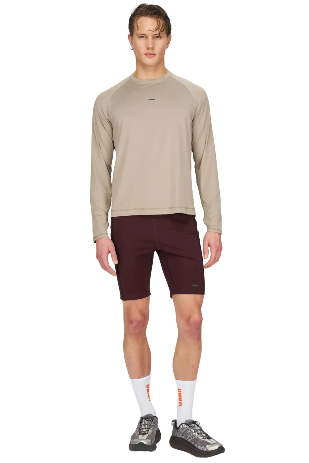 UNNA Shiny Long Sleeve Longsleeve Herren Sand Leicht