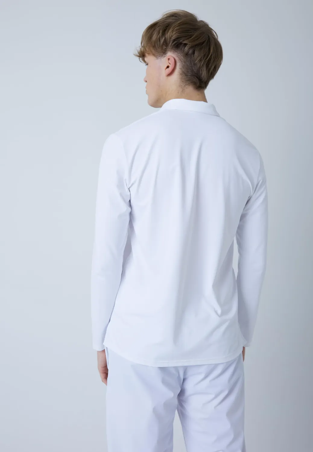 SPORTKIND Tennis Poloshirt Langarm Herren UPF 50+ Mikrofaser
