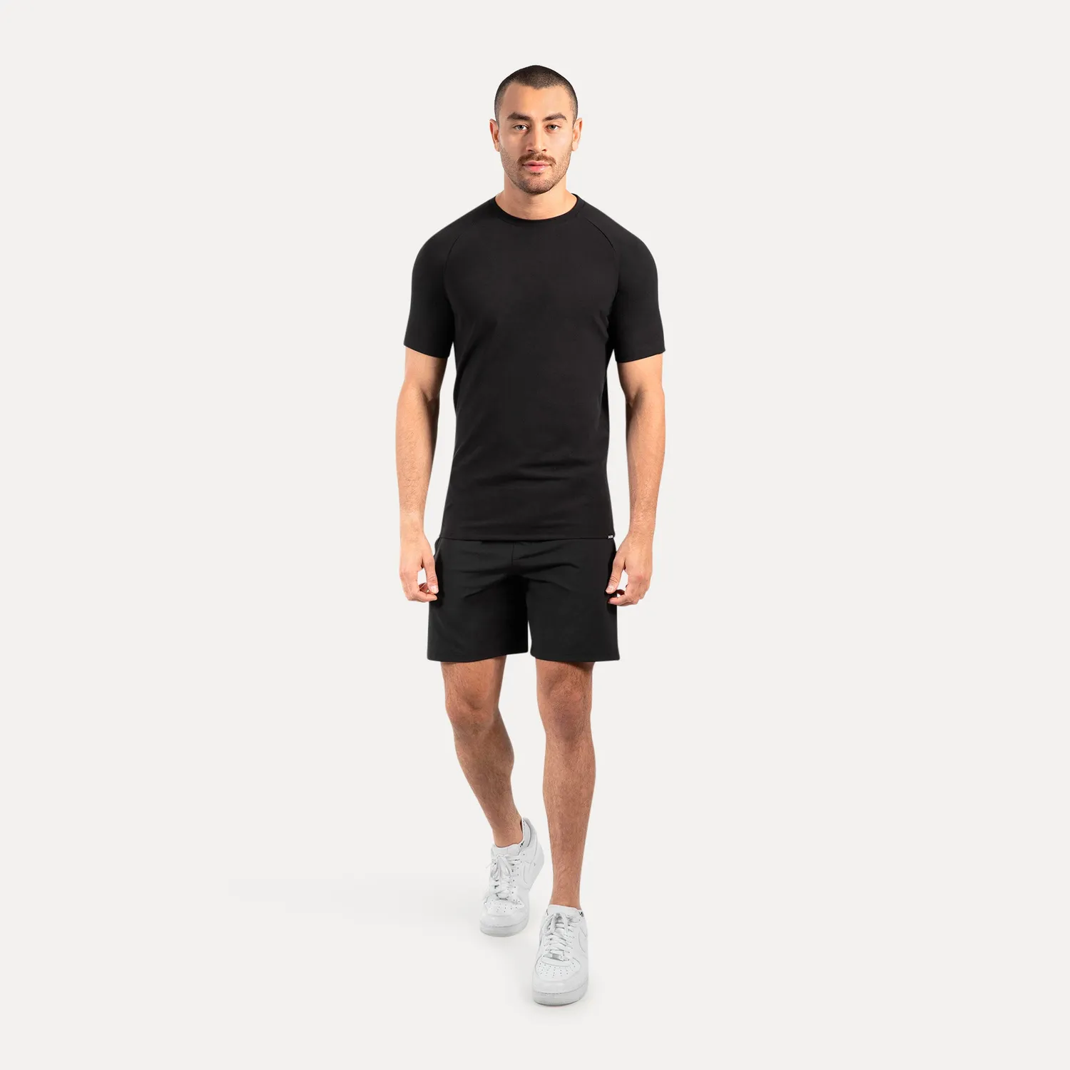 Smilodox Delian T-Shirt Herren Schwarz Regular