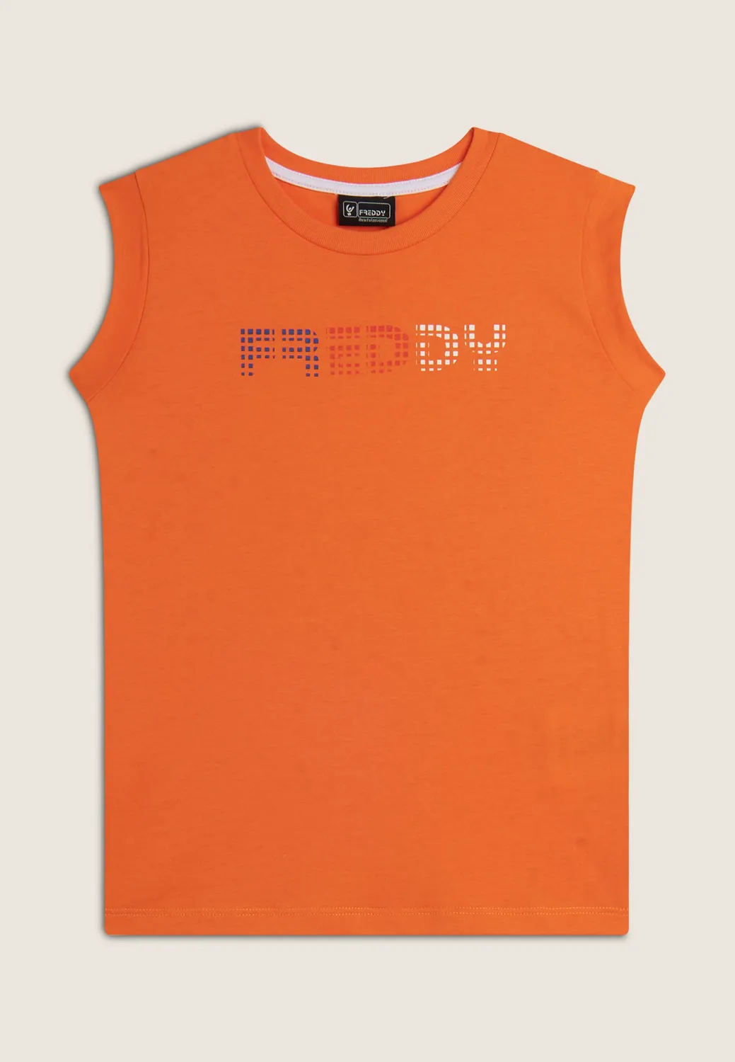 Freddy Tanktop Kinder Schwarz Buntes Logo 10 Jahre