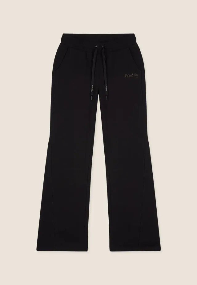 Freddy MOV Bootcut Sporthose Slim Schwarz