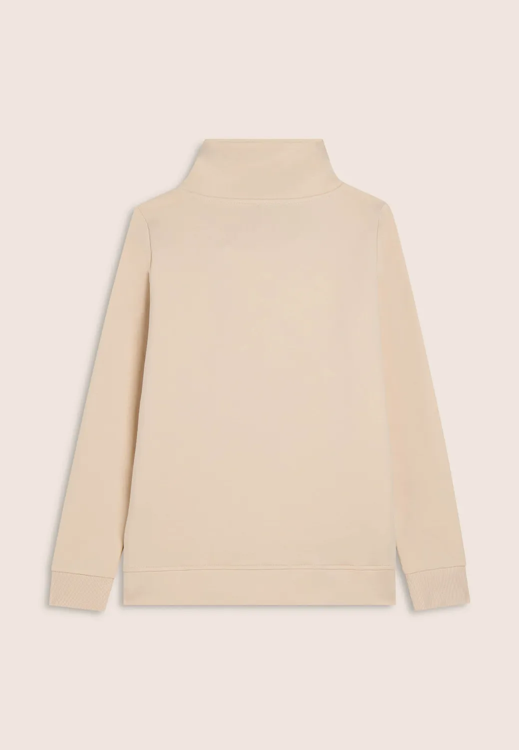 Freddy Damen Sweatshirt Kreuzkragen Schwarz Nietenlogo