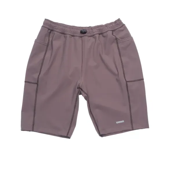 UNNA Boost Half Tights Laufshorts Plum Grey Herren