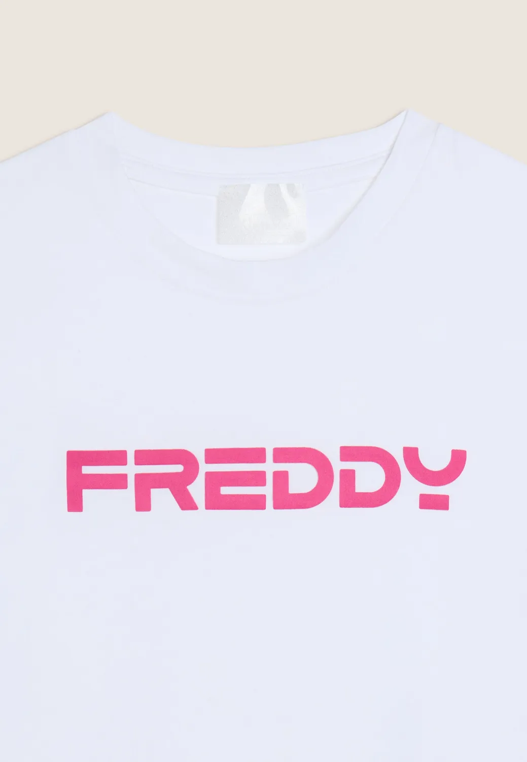 Freddy T-Shirt Mädchen Baumwolle Kontrastlogo Weiß Gr. 128
