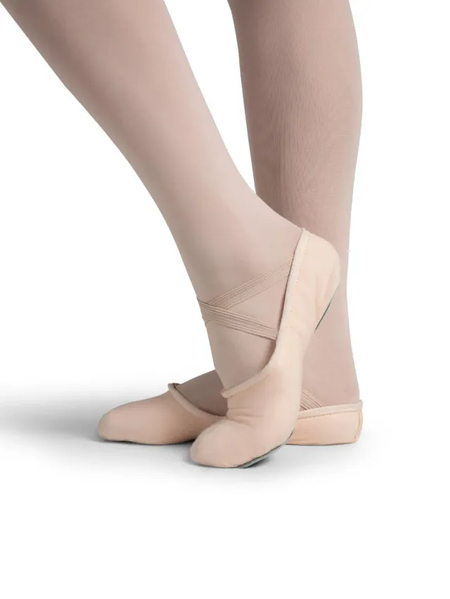 Capezio Cobra Ballettschuhe Kinder Hellrosa Canvas