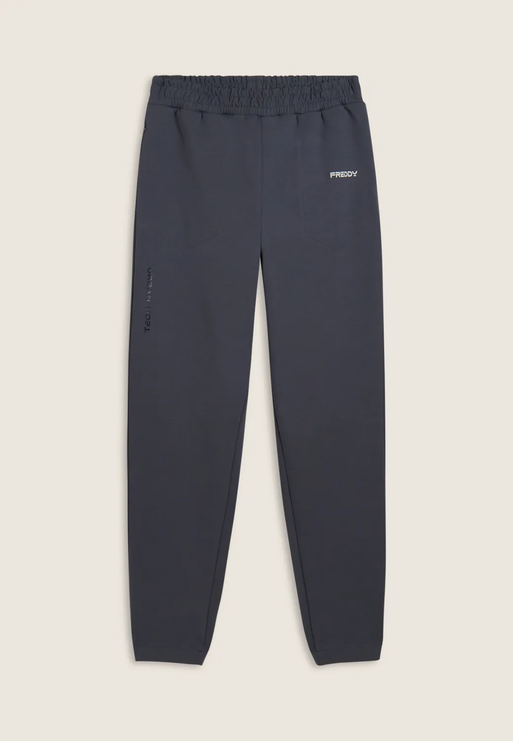 Freddy Slim Interlock Sporthose Herren Schwarz Slim Fit