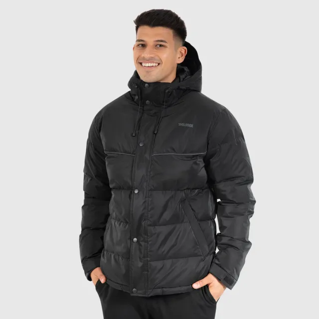 Smilodox Ritmo Winterjacke Herren Schwarz Reflektierend