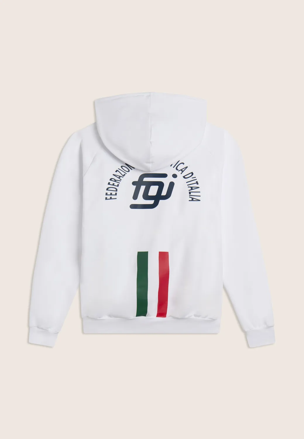 Freddy FGI Hoodie Unisex Weiß Kapuze Tricolore