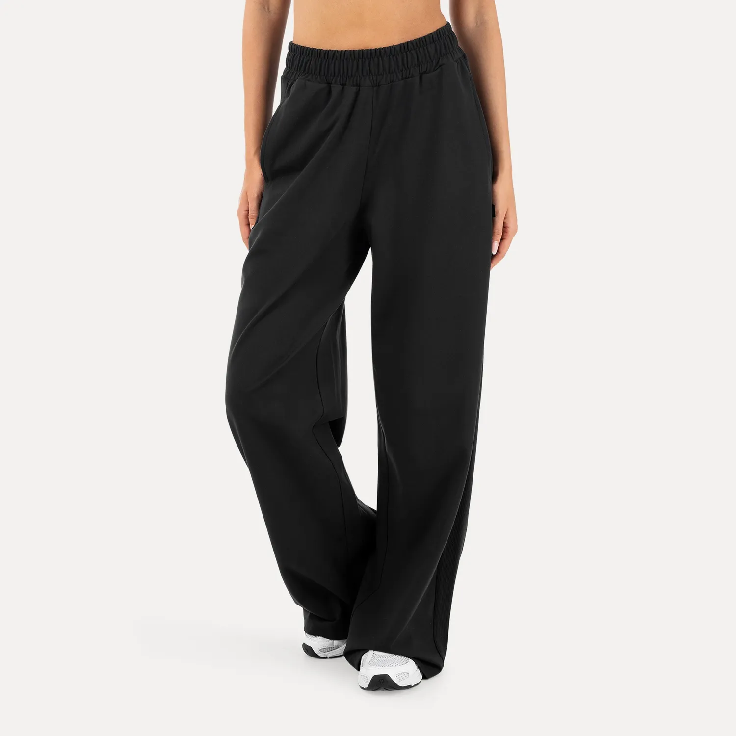 Smilodox Jora Jogginghose Schwarz Wide-Leg