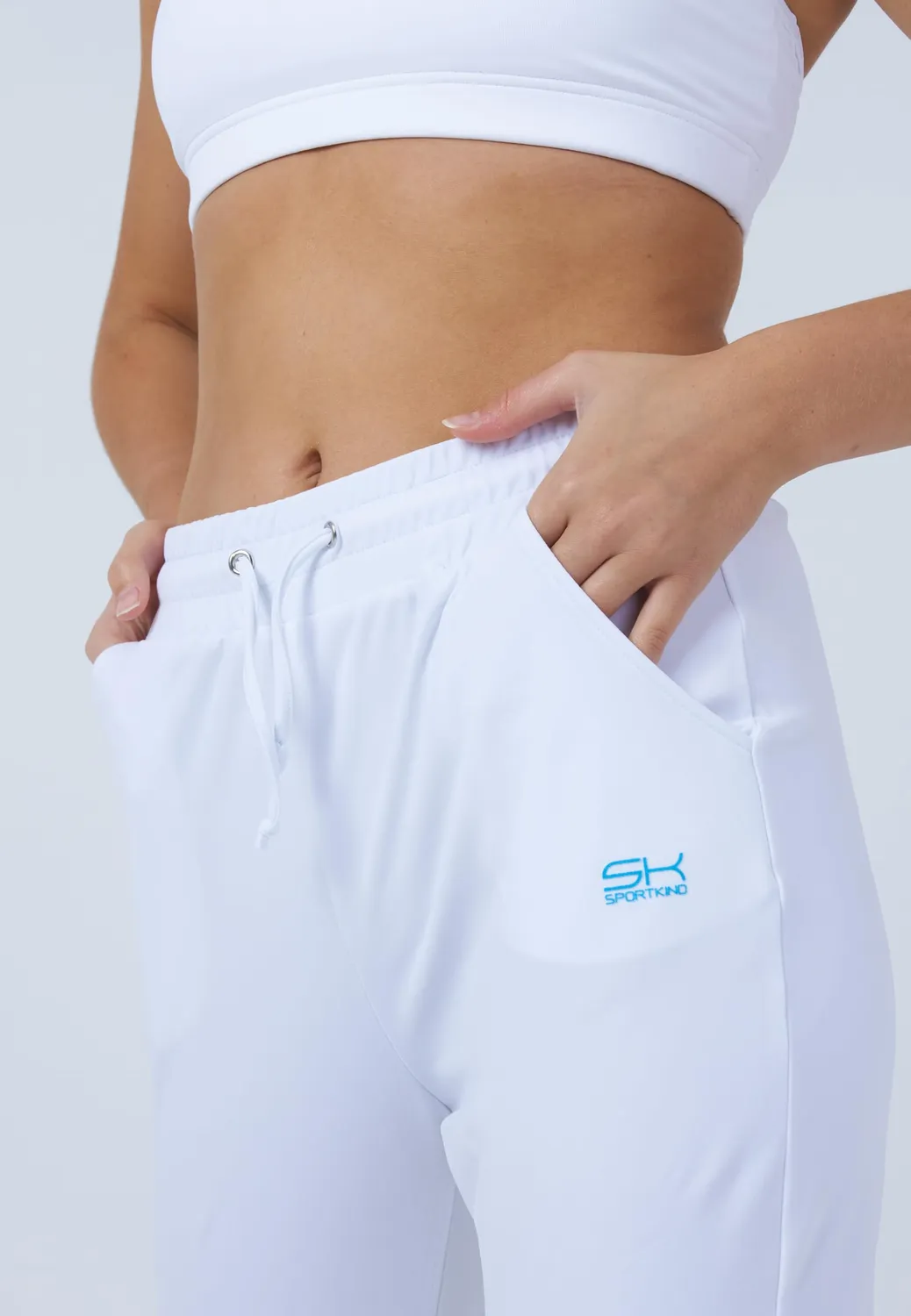 SPORTKIND Fitness Jogginghose lang Taschen atmungsaktiv