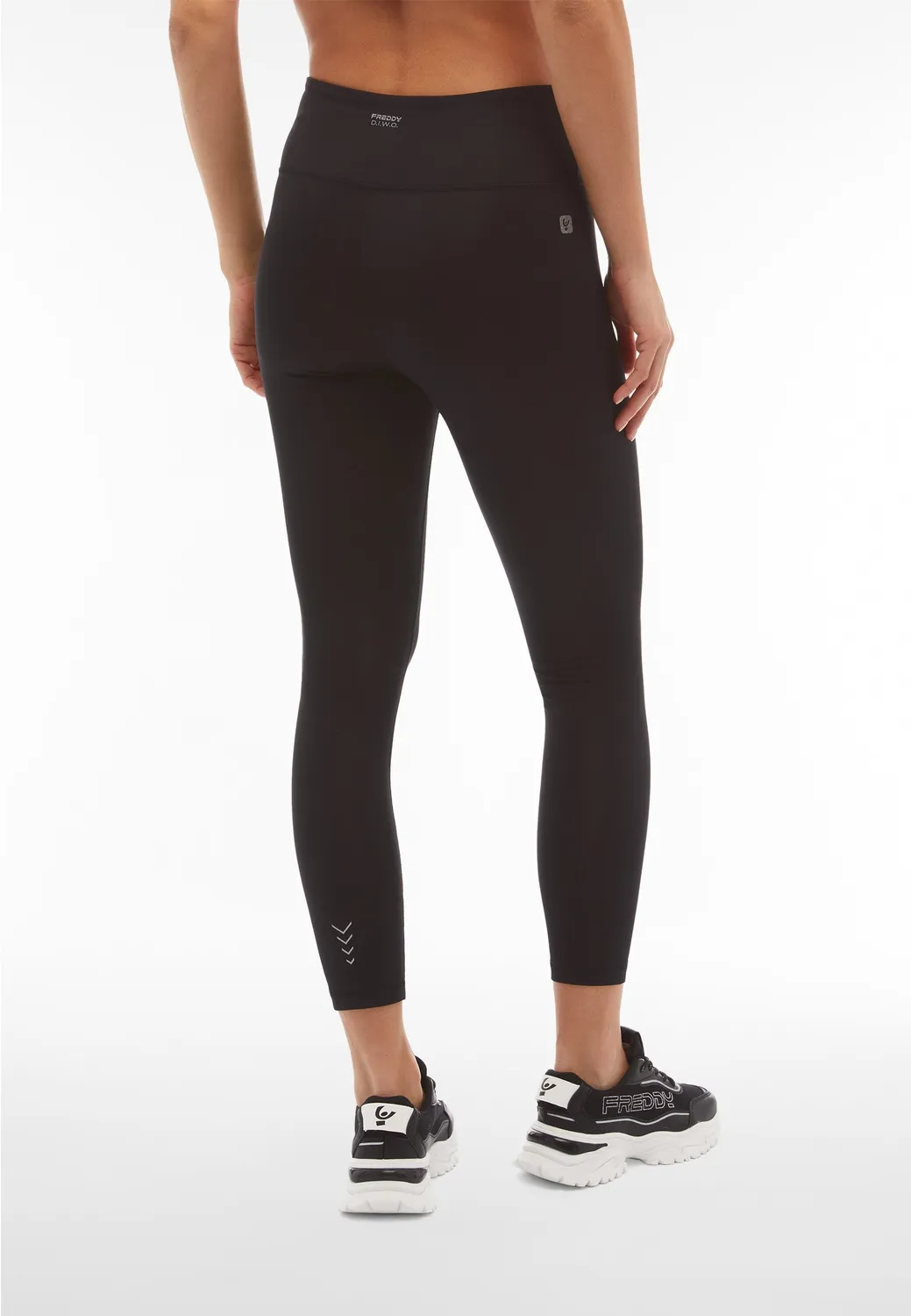 Freddy SuperFit 7/8 Sport-Leggings High Waist schwarz blickdicht