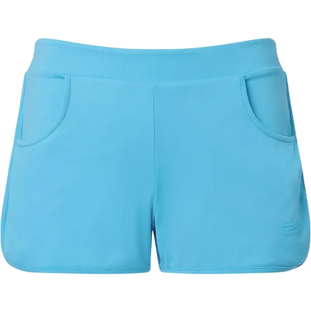 SPORTKIND 2-in-1 Sportshorts hellblau Gr. 116 mit Taschen