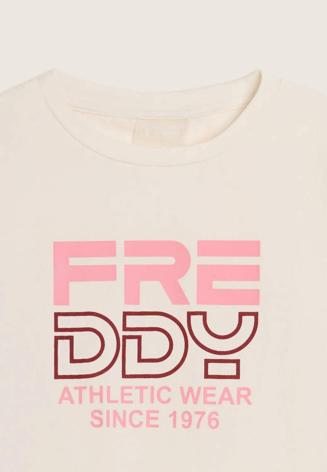 Freddy Athletic Wear Junior Langarmshirt Milk White Baumwolle
