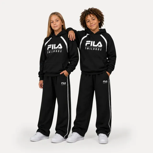 Smilodox x Fila Skylar Trainingsanzug Kids schwarz