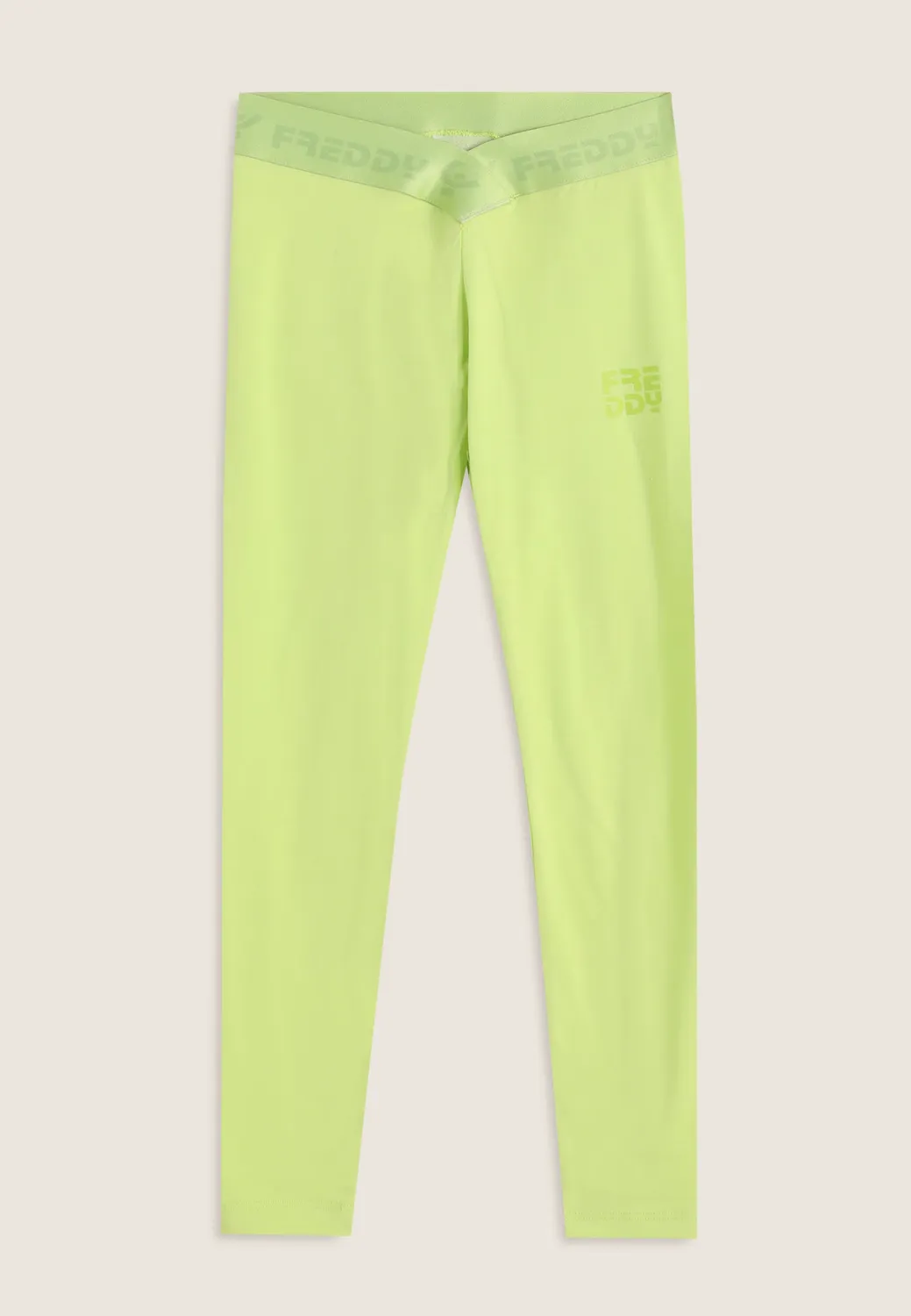 Freddy Skinny Leggings Kinder Lila Baumwolle Logobund