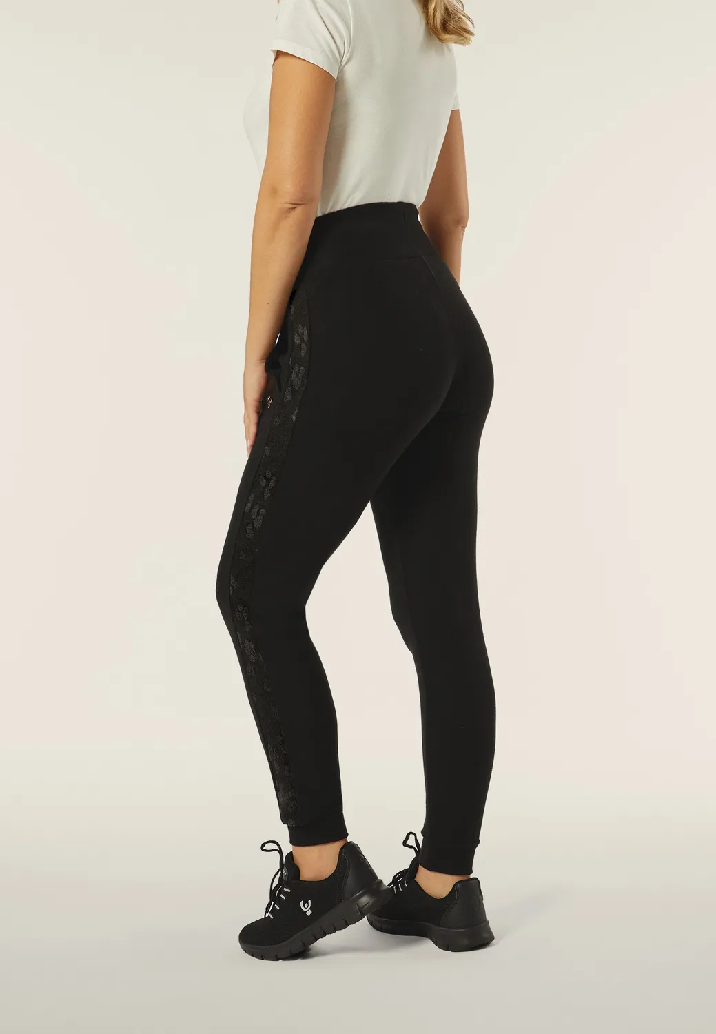 Freddy Damen Jogginghose Tricot Animalier Fawn
