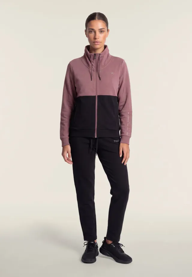 Freddy Trainingsanzug Colour Block Zip Rose Taupe