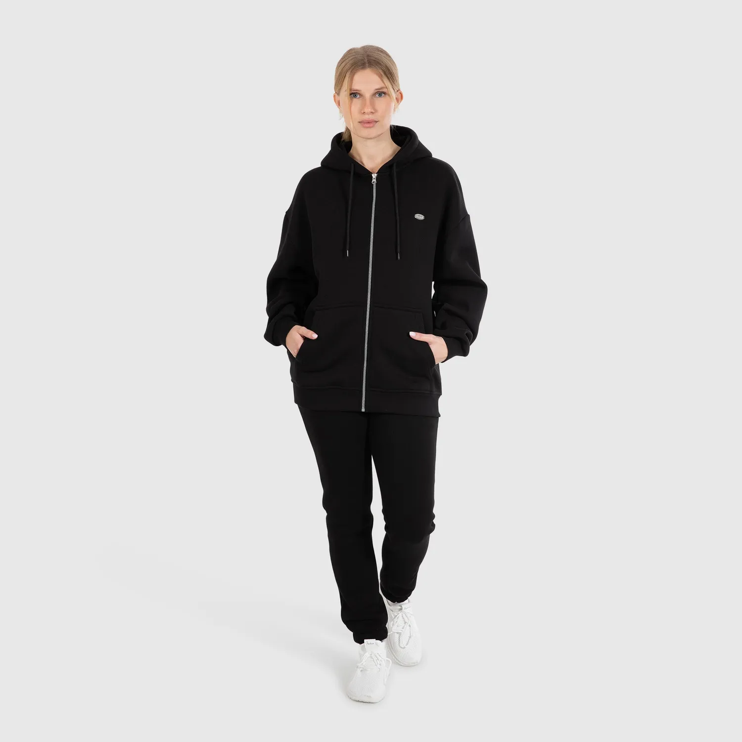 Smilodox Sorea Eda Zip Hoodie Schwarz Oversize