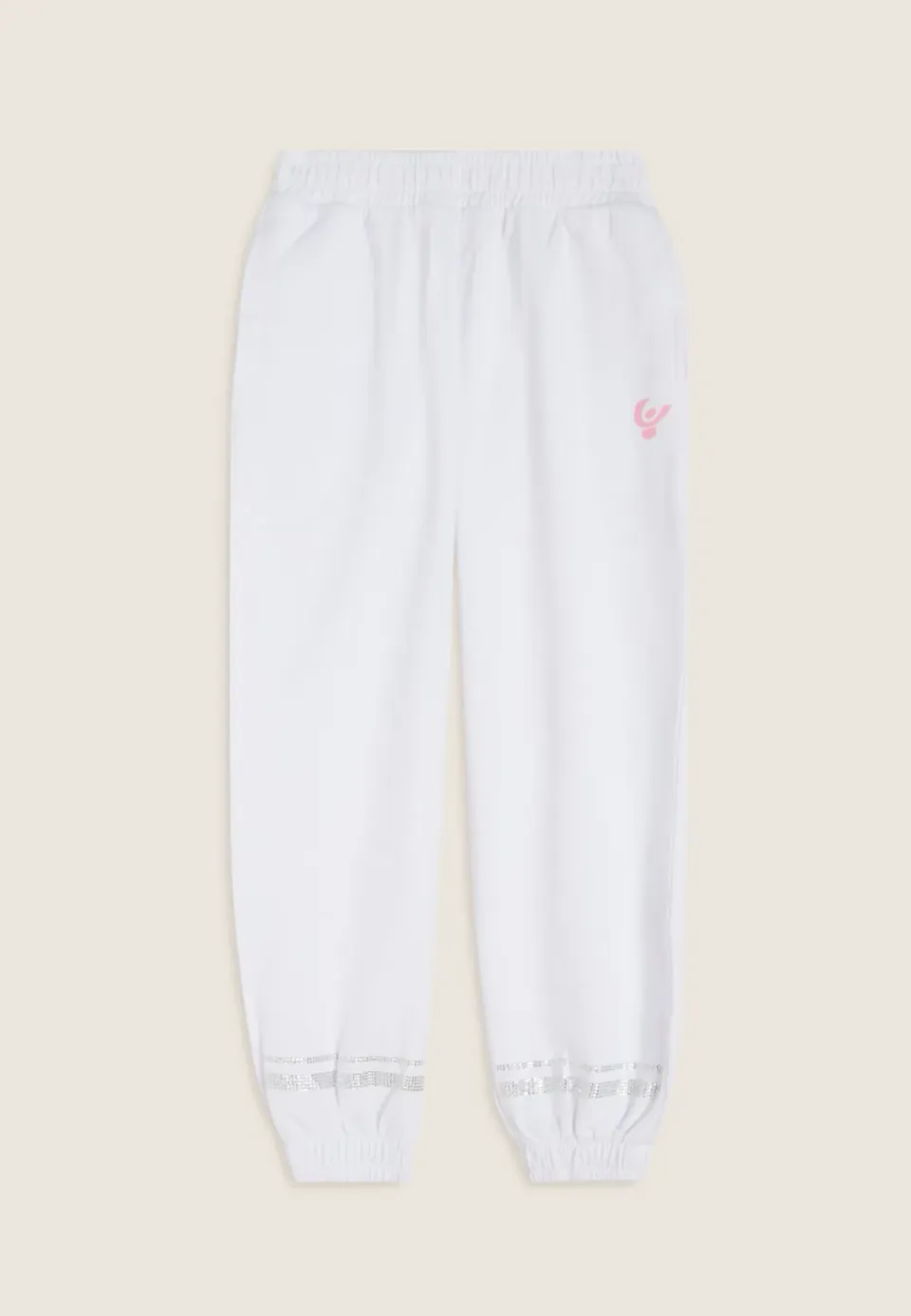 Freddy Comfort Kinderhose Weiß Strass 8 Jahre