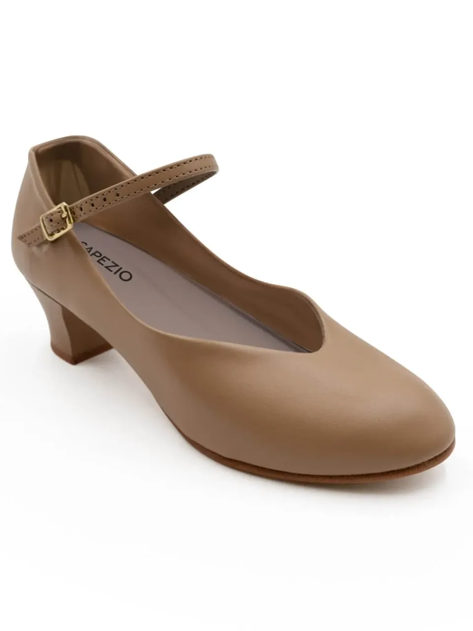 Capezio Jr. Footlight 550 Charakterschuhe Schwarz 1,5 Zoll