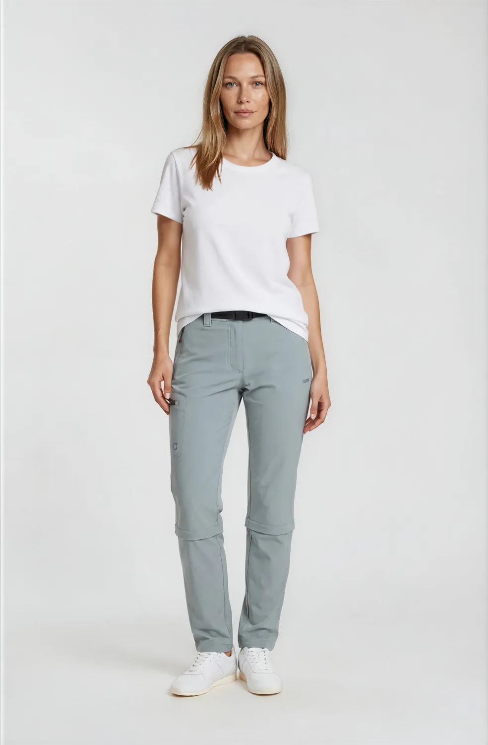 LPO Coralie Zip-Off-Hose Damen graugrün 3/4