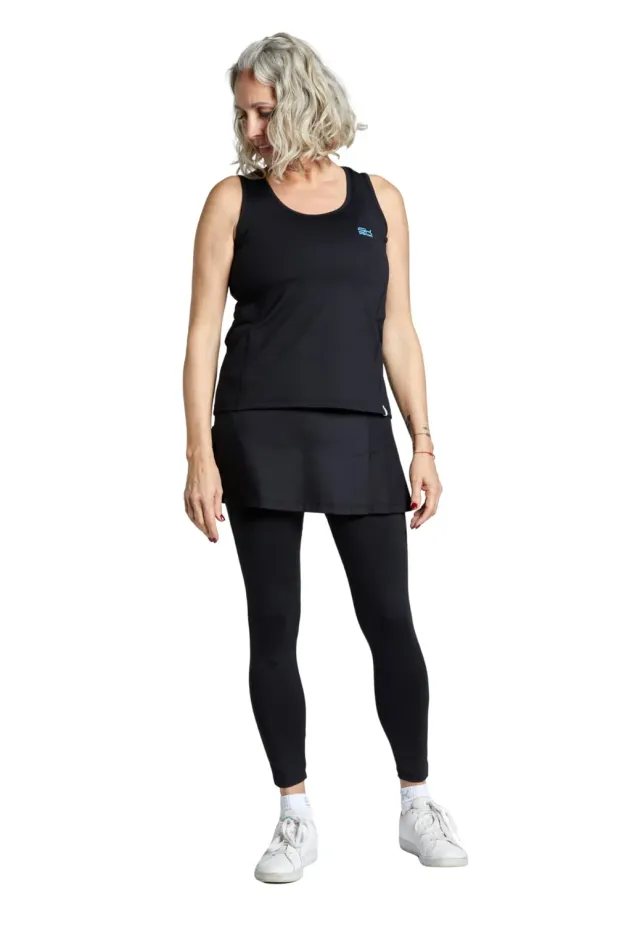 SPORTKIND Tennisrock Leggings 2-in-1 Taschen UV50+