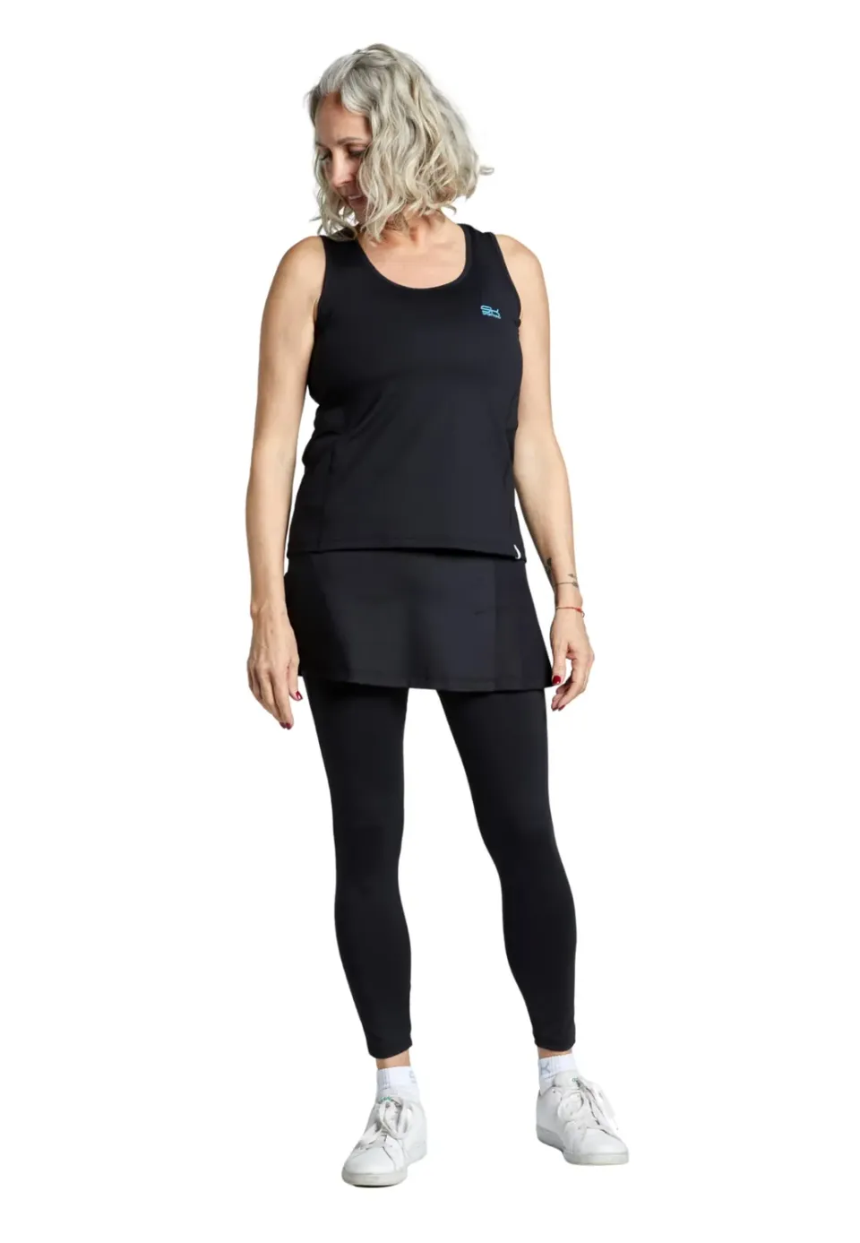 SPORTKIND Tennisrock Leggings 2-in-1 Taschen UV50+