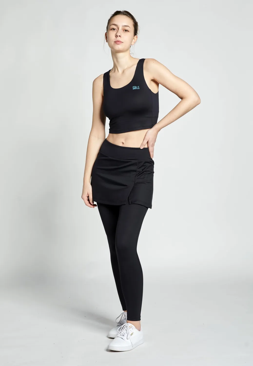 SPORTKIND Tennisrock Leggings 2-in-1 Taschen UV50+