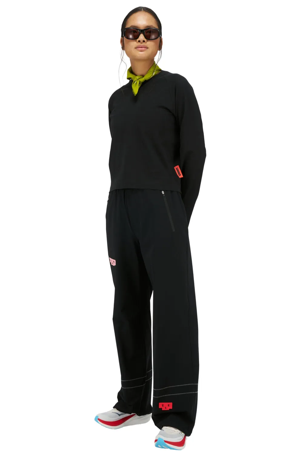 UNNA Jogging 4 Fun LS Langarmshirt Damen Schwarz Bio-Baumwolle