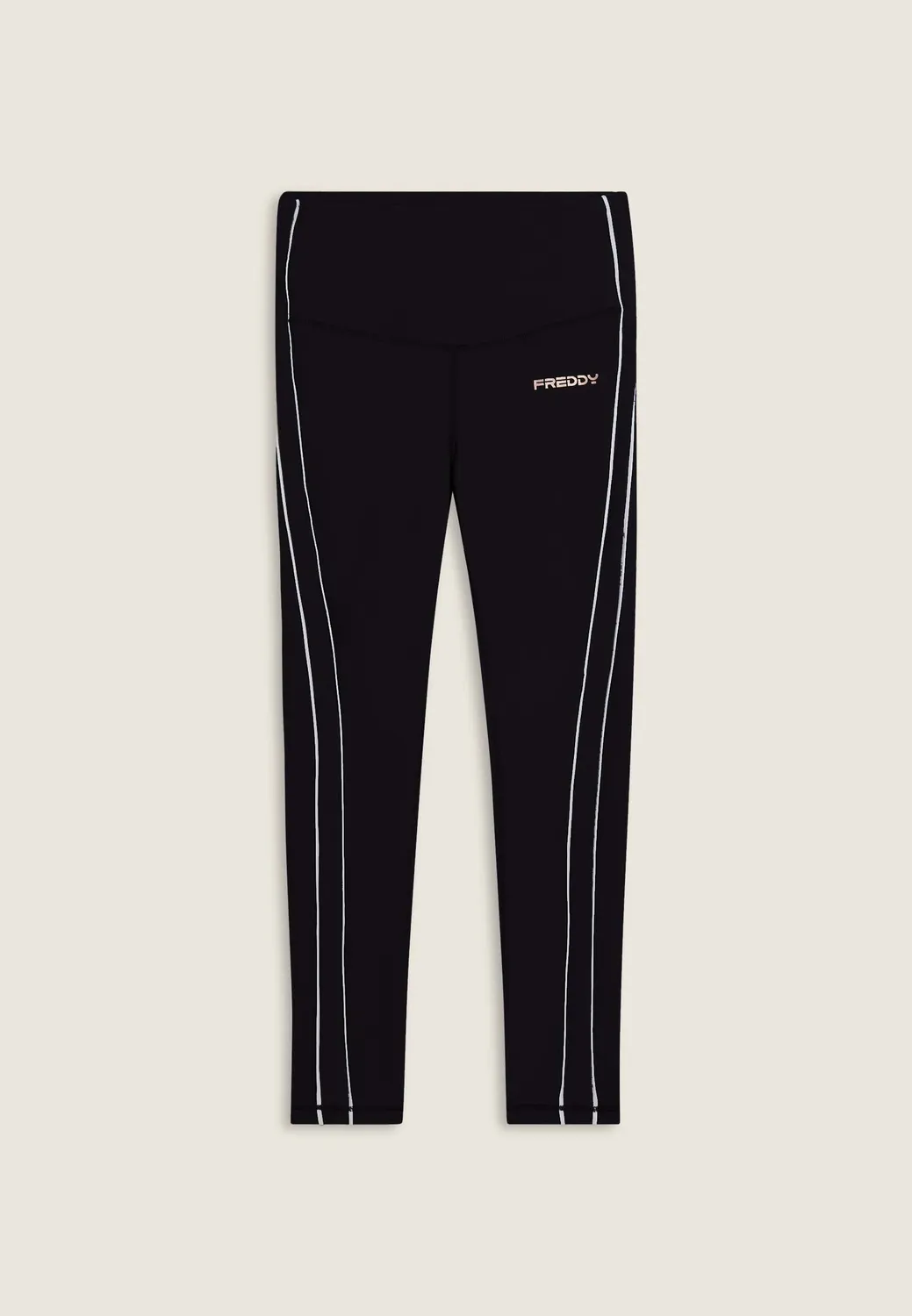 Freddy Leggings 7/8 Nero High Waist mit Tasche