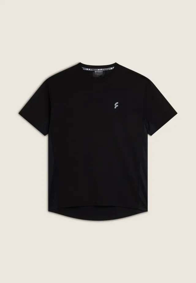 Freddy Herren Funktionsshirt Schwarz Mesh atmungsaktiv