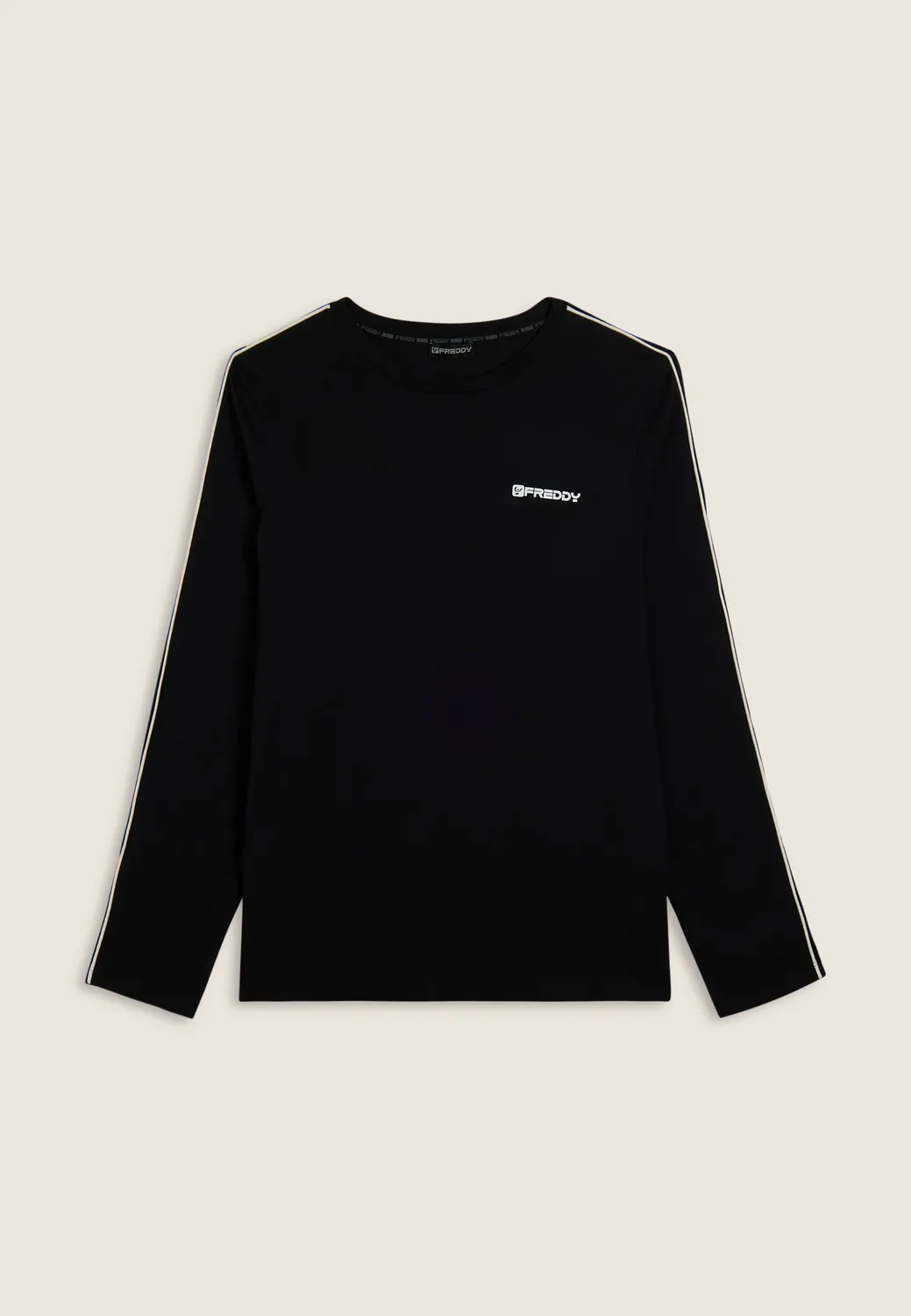 Freddy Langarmshirt Jersey Kontrastnähte dunkelblau regular