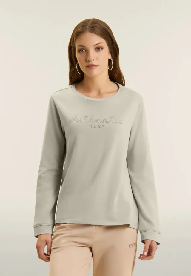 Freddy Authentic Sweatshirt Strass Dunkelblau