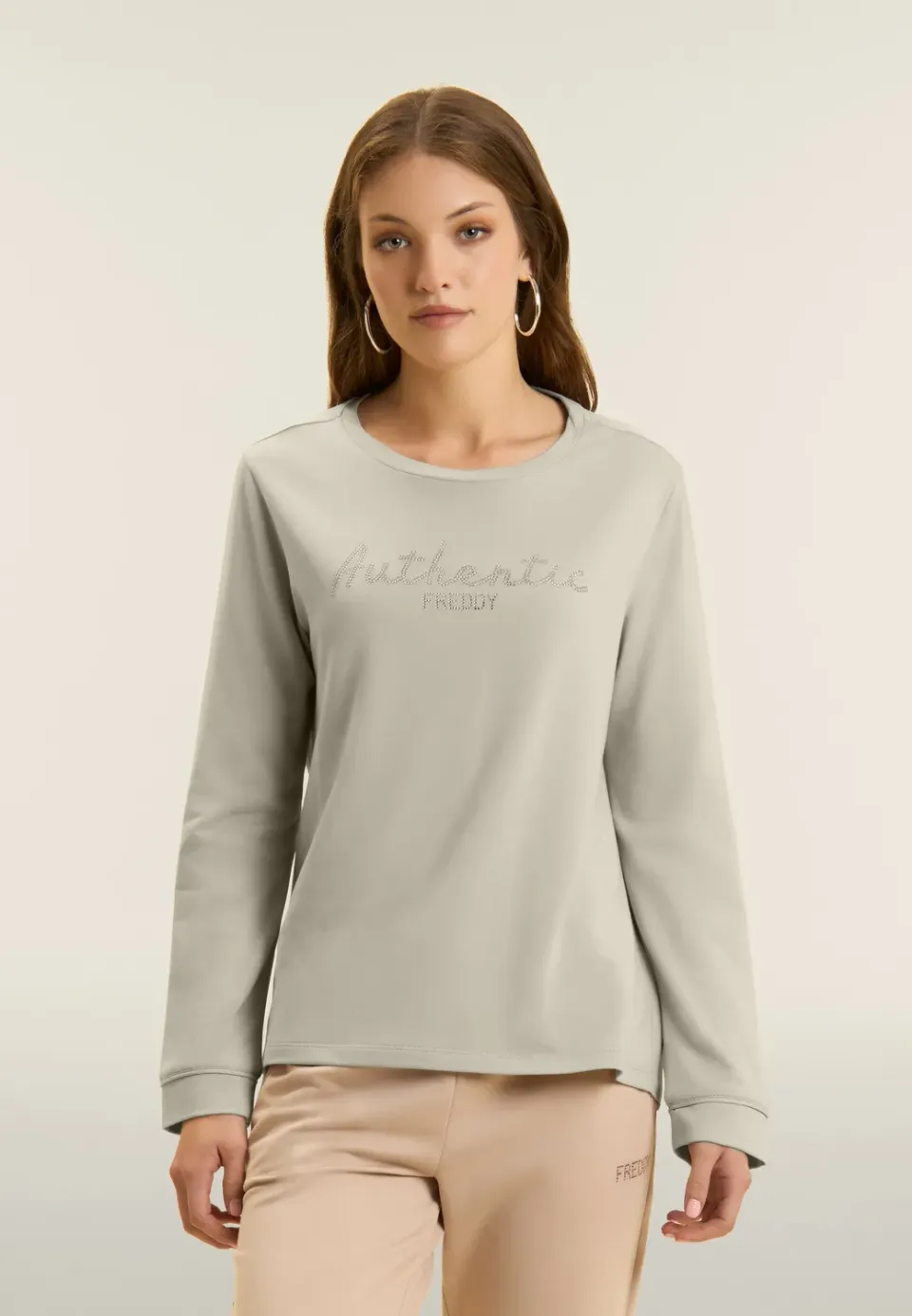 Freddy Authentic Sweatshirt Strass Dunkelblau