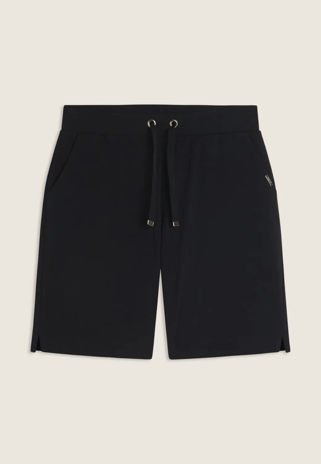 Freddy Bermuda Jersey Shorts Schwarz Baumwolle