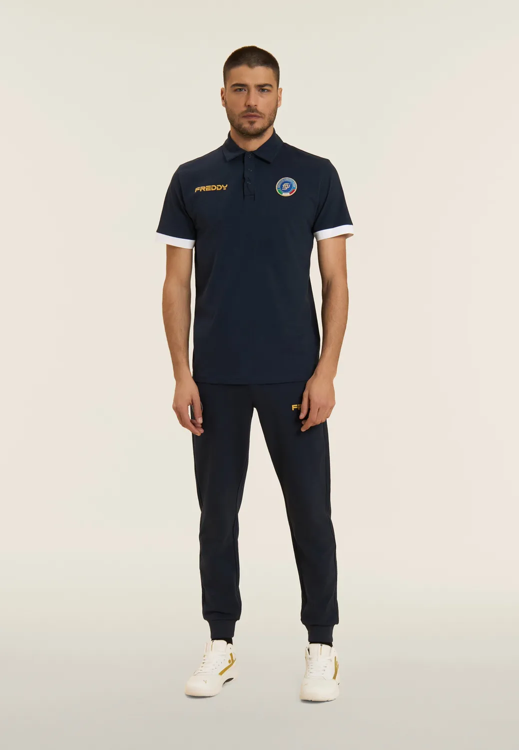 Freddy Italia FGI Polo Herren Baumwolle Dark Sapphire