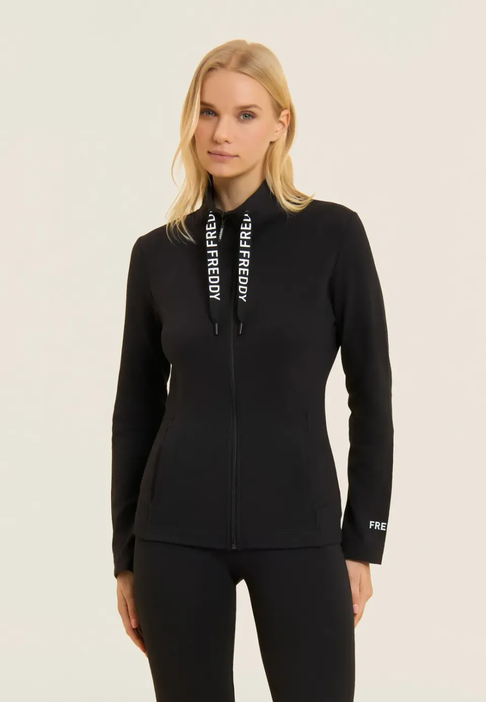 Freddy Fiammato Zip Hoodie Dunkelblau Slim
