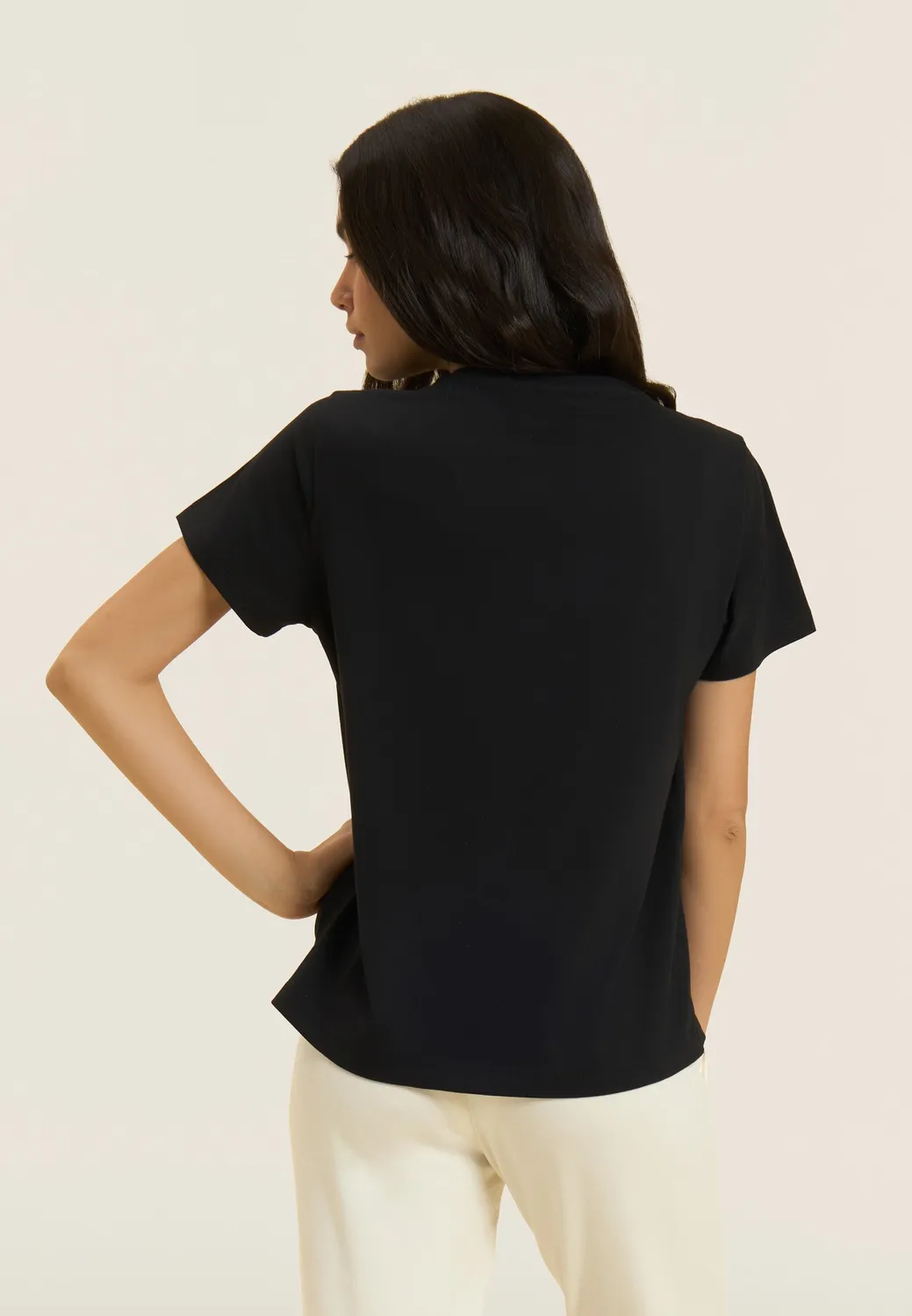 Freddy Comfort Fit T-Shirt Schwarz Time Shine