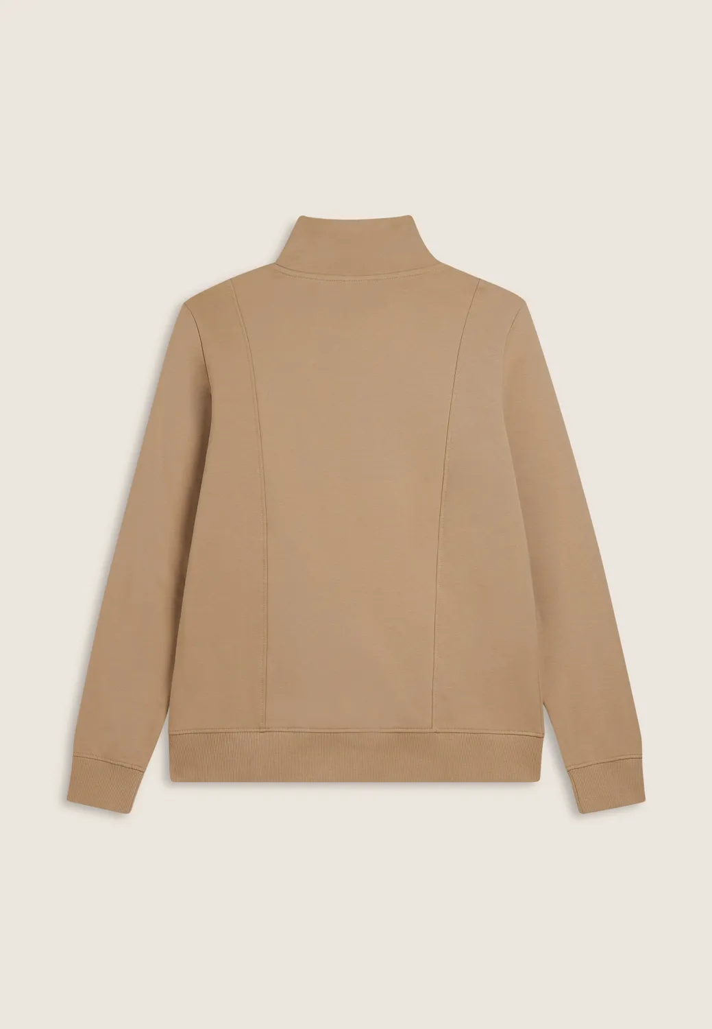 Freddy Sweatjacke Stehkragen Schwarz angeraut