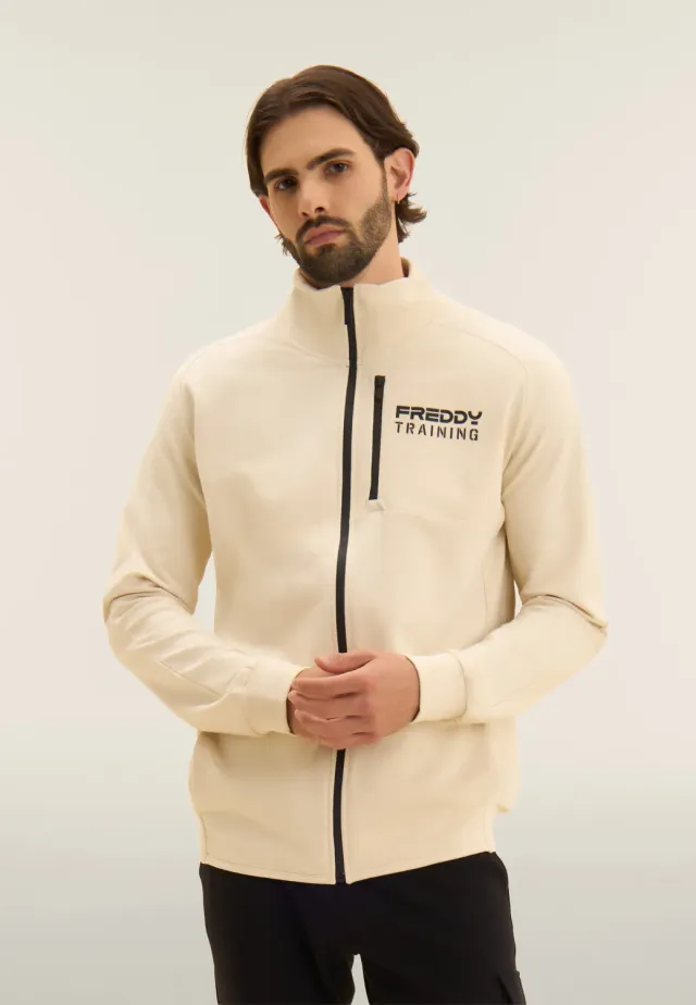 Freddy Full-Zip Hoodie Schwarz Taschino Regular Fit
