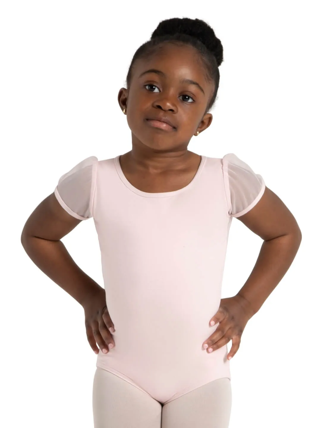 Capezio 11311C Kindertrikot Schwarz Puffärmel