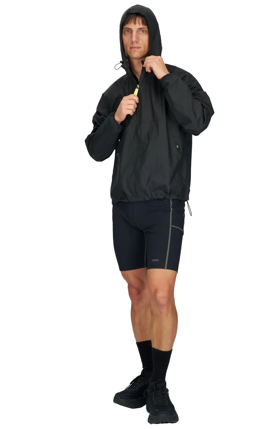 UNNA Smiles Run Jacket Laufjacke Schwarz winddicht