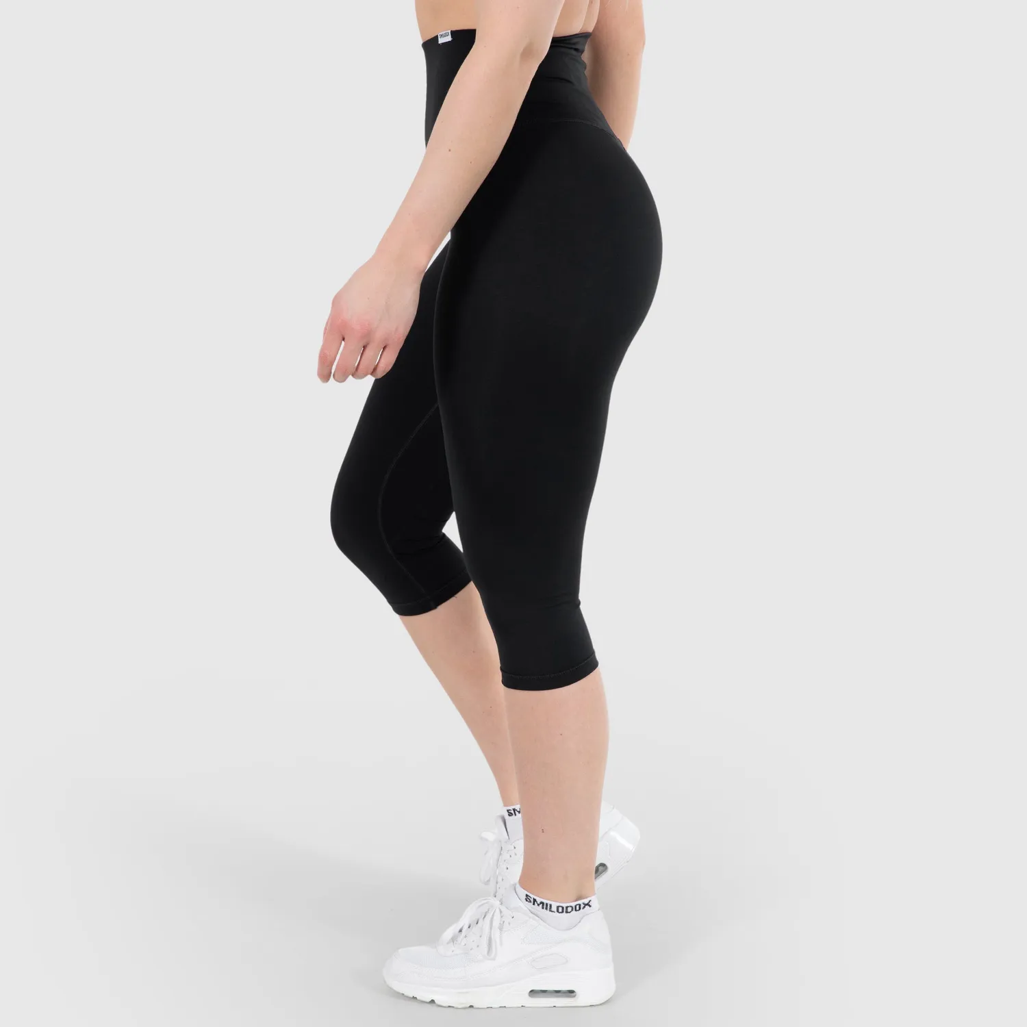Smilodox Caprice Capri Leggings Damen Schwarz High Waist