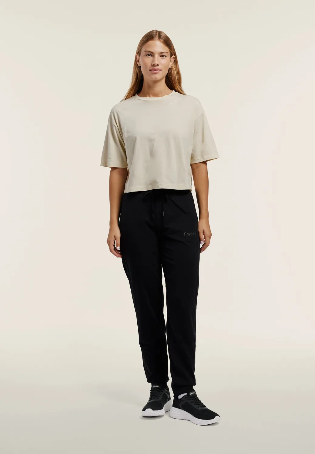Freddy Regular Fit Jogger schwarz Bündchen