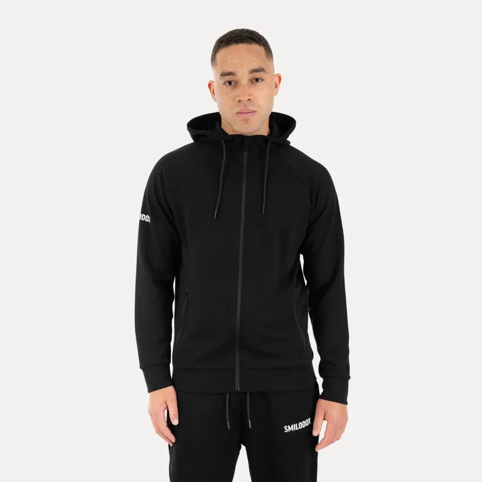 Smilodox Sorea Denzo Trainingsjacke Schwarz Kapuze